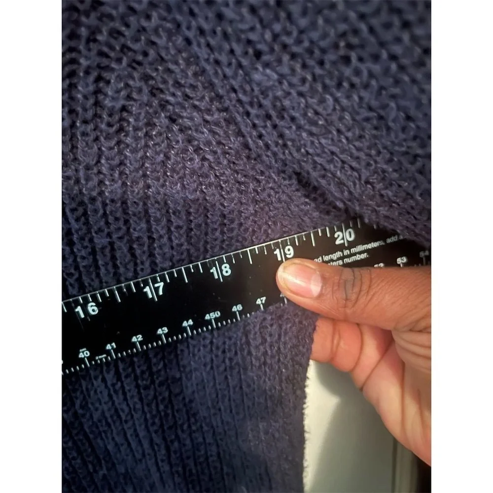 J.Crew‎ Men's Linen Blend Shawl Collar Pullover Knit Sweater Blue Size M